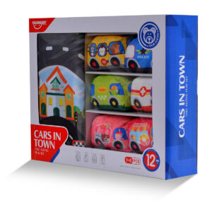 Set de Voitures Douces avec Tapis de Jeu